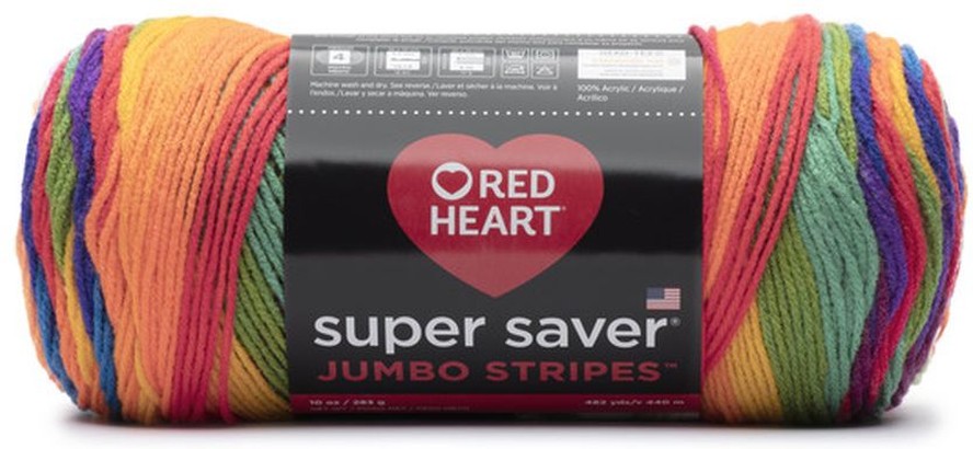 Super Saver Jumbo Yarn - Favorite Stripe - 238g/10oz