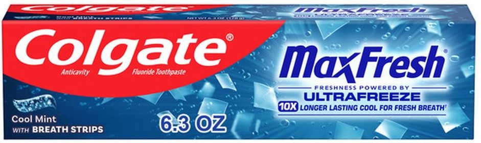Whitening Toothpaste With Mini Breath Strips, Clean Mint Toothpaste