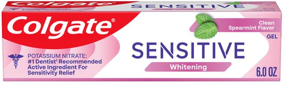 Sensitive Toothpaste for Teeth Whitening, Fresh Mint Gel