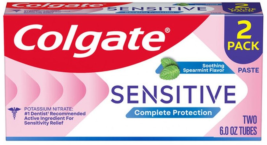 Toothpaste, Anticavity, Sensitive, Mint Clean, Complete Protection, 2 Pack