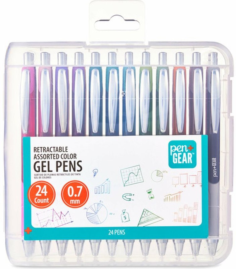 Retractable Gel Pens - Assorted Colors