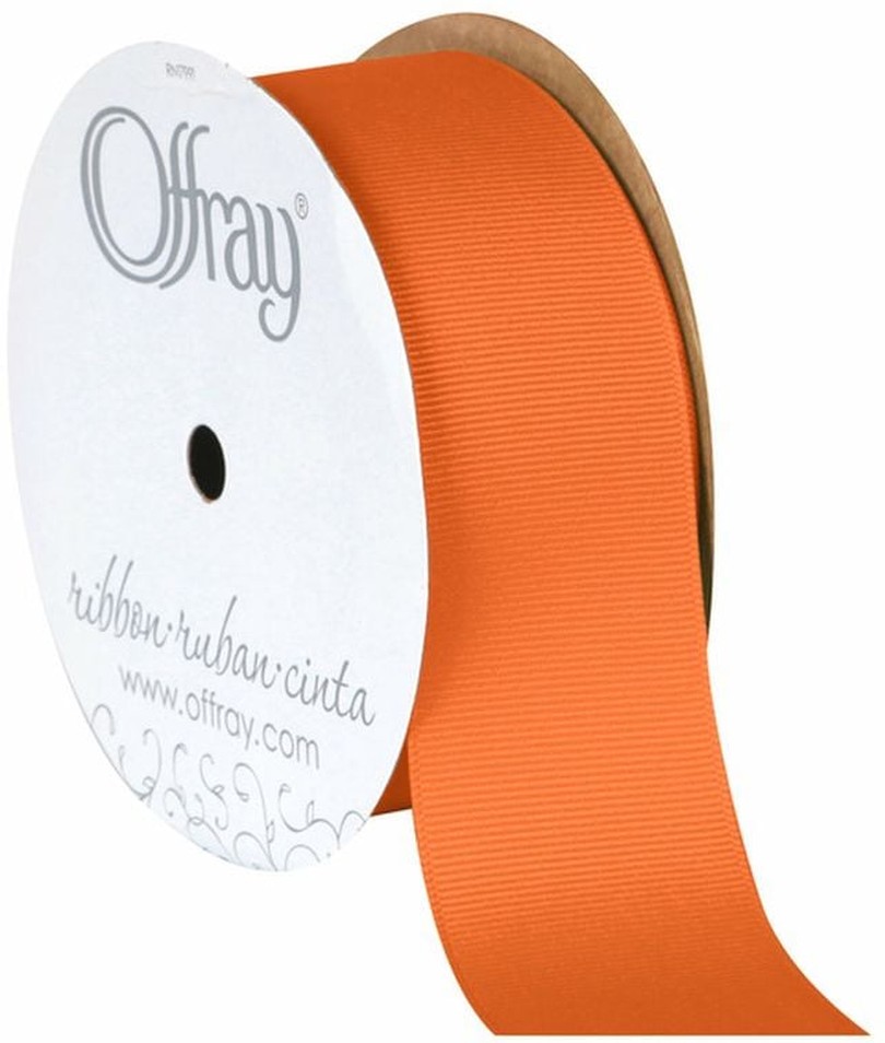 1.5 x 12' Torrid Orange Grosgrain Ribbon