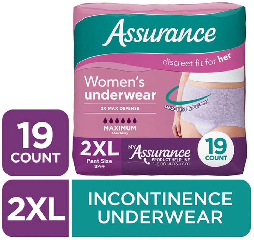 Women's Maximum Absorbency Incontinence & Postpartum Underwear