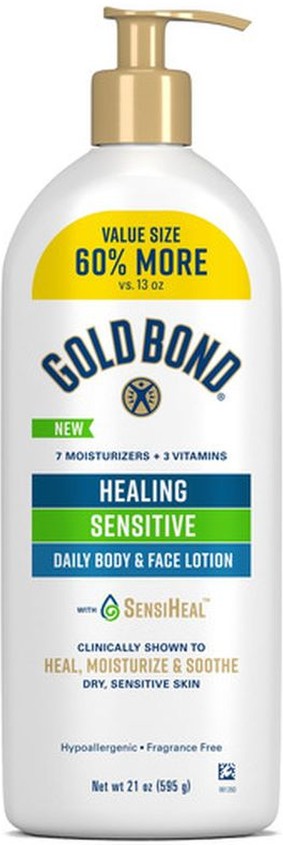Body & Face Lotion, Daily, Healing, Sensitive, Value Size