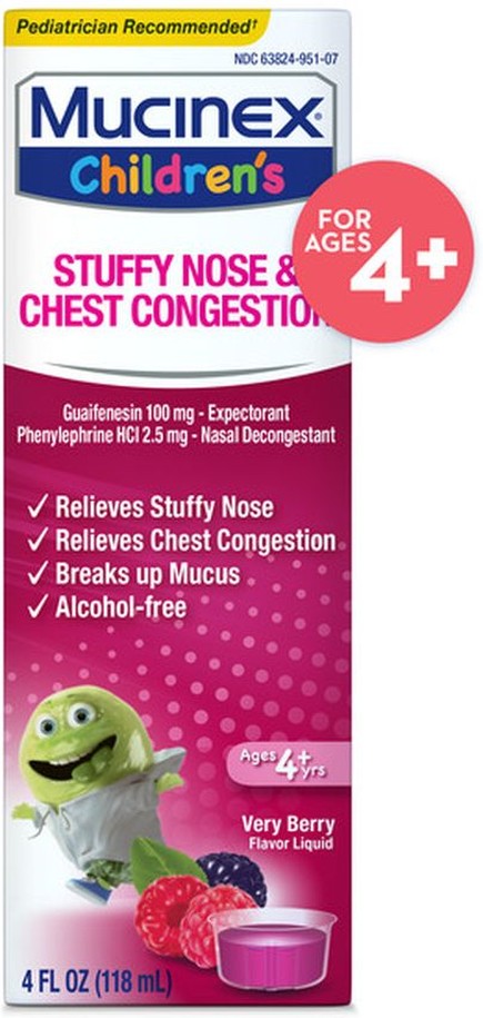 Children's Liquid - Stuffy Nose & Cold Mixed Berry (Packaging May Vary)