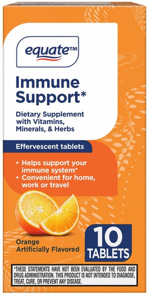 Immune Support, Effervescent Tablets, Orange Flavor
