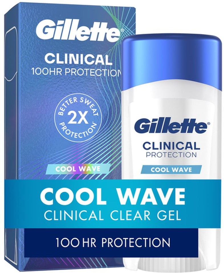 Antiperspirant Deodorant for Men, Clinical Clear Gel, Cool Wave