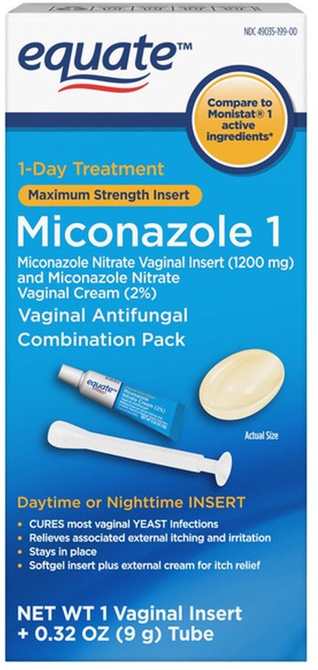 Miconazole 1 Vaginal Antifungal Combination Pack