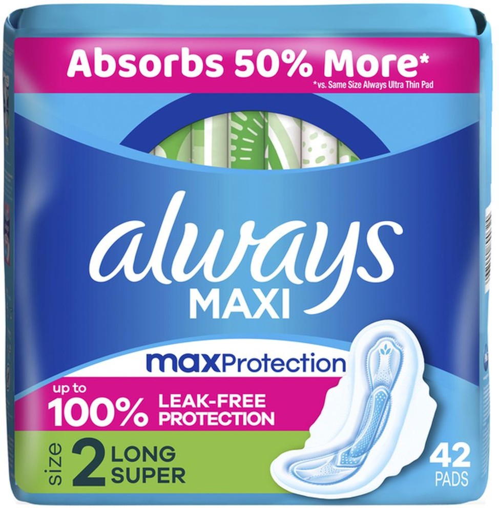 Maxi Super Pads With Wings