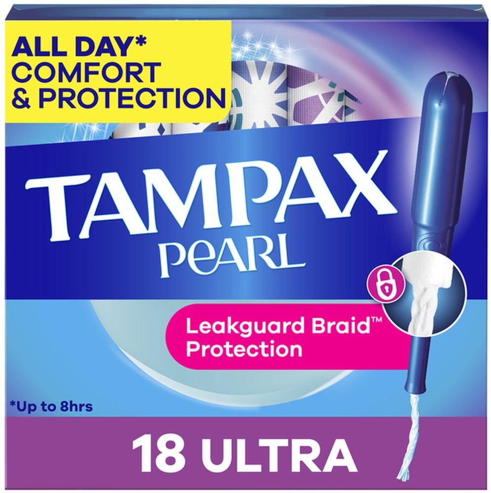 Pearl Tampons Ultra Plastic Unscented