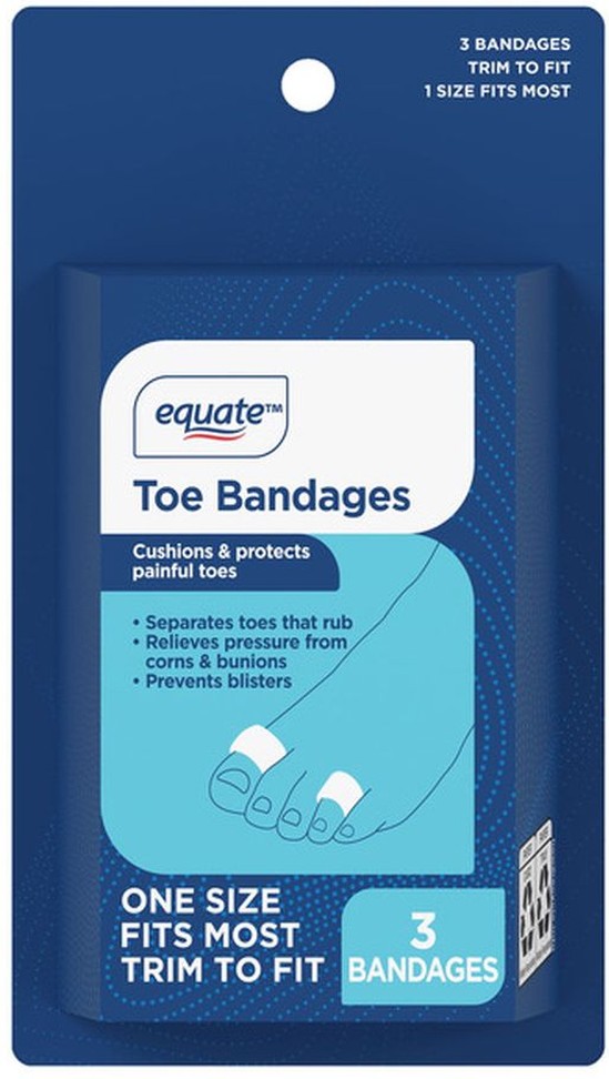 Toe Bandages, 3 count
