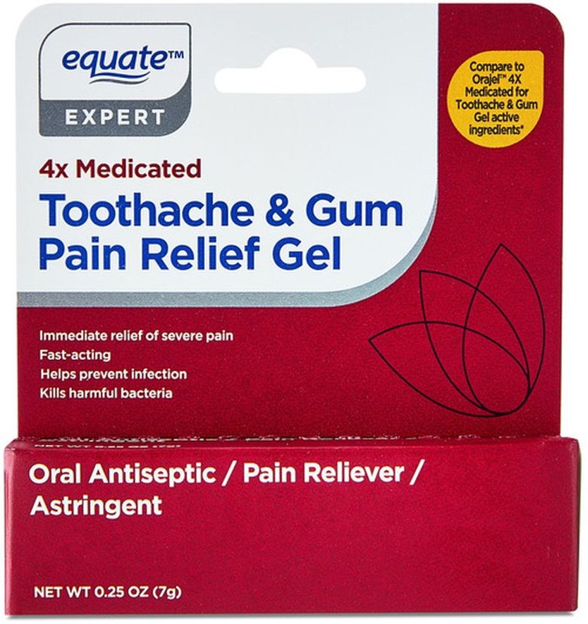 Oral Antiseptic / Pain Reliever / Astringent Toothache & Gum Relief Fast Acting Gel