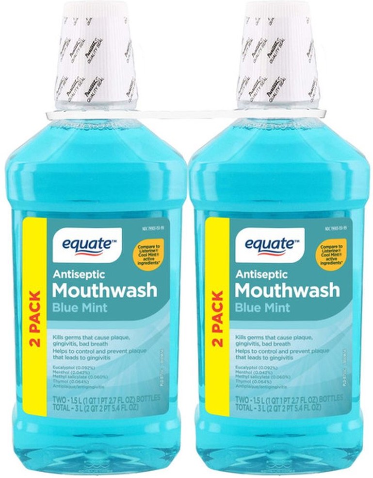 Antiseptic Mouthrinse Blue Mint Twinpack