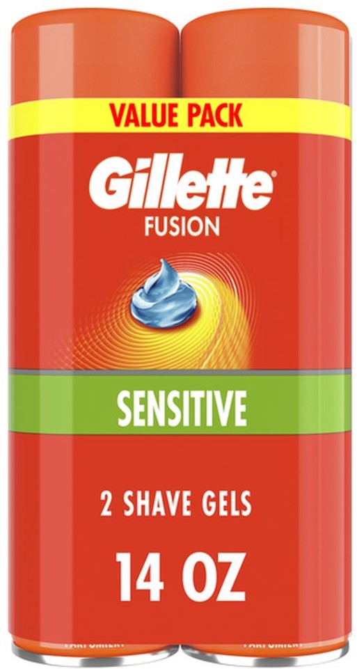 Fusion Ultra Sensitive Hydra Gel Men's Shave Gel Twin Pack