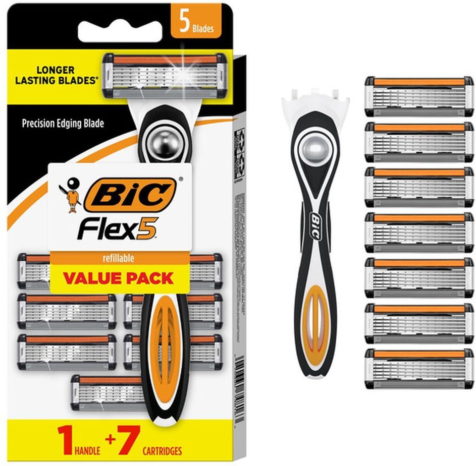 Razors, Refillable, 5 Blades, Value Pack