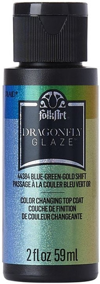 Blue Green Gold Gloss Finish Dragonfly Multi-Surface Acrylic Topcoat