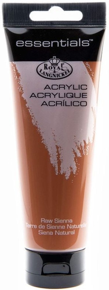 Essentials Acrylic Paint Tube Raw Sienna