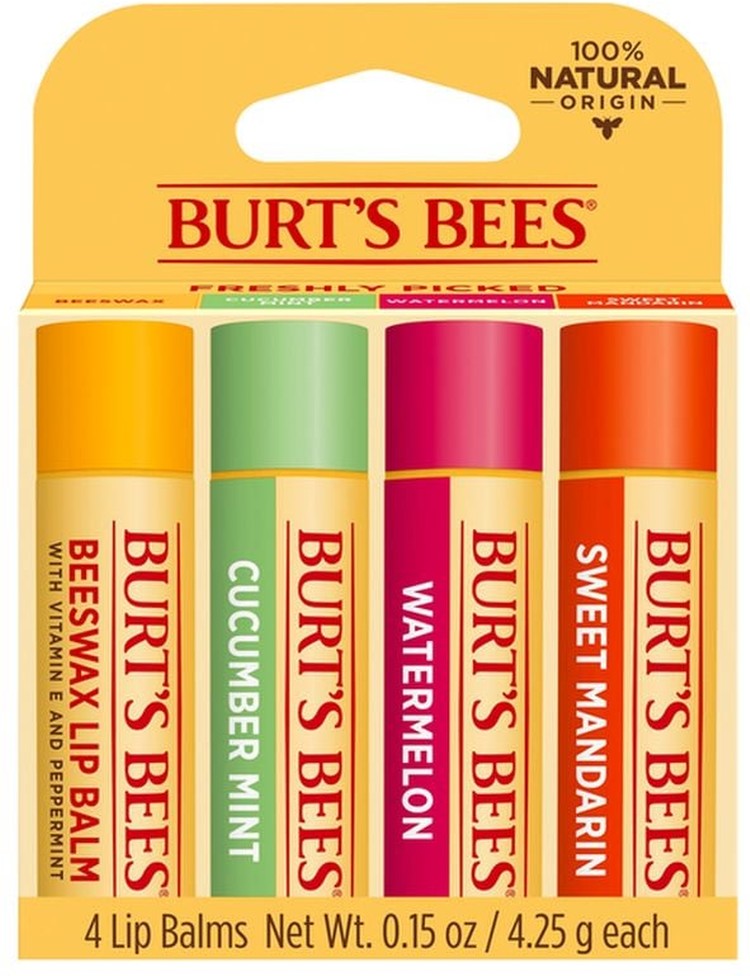 100% Natural Lip Balm, Cucumber Mint, Watermelon & Sweet Mandarin