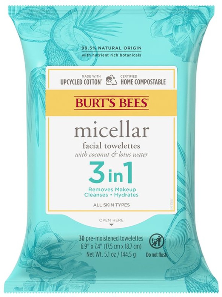 Micellar 3 In 1 Facial Towelettes With Coconut And Lotus Water