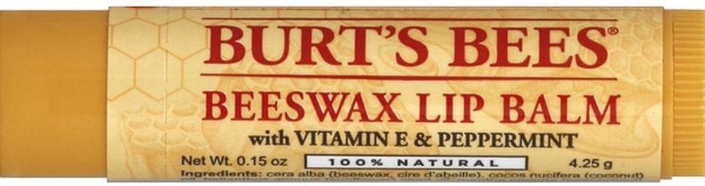 100% Natural Origin Moisturizing Lip Balm, Original Beeswax