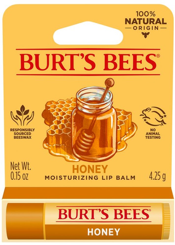 100% Natural Moisturizing Lip Balm, Honey With Beeswax