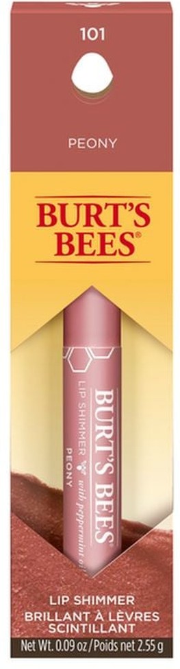 100% Natural Moisturizing Lip Shimmer, Peony
