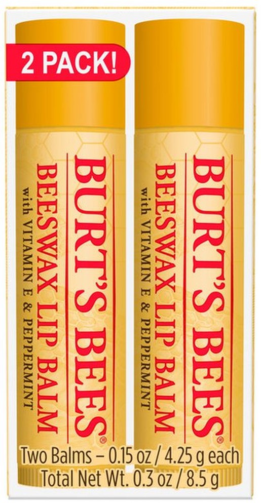 100% Natural Origin Moisturizing Lip Balm, Original Beeswax
