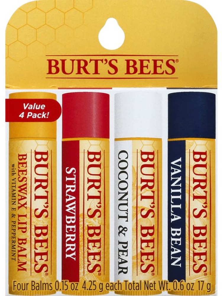 Moisturizing Lip Balm, Original, Strawberry, Coconut & Pear and Vanilla Bean