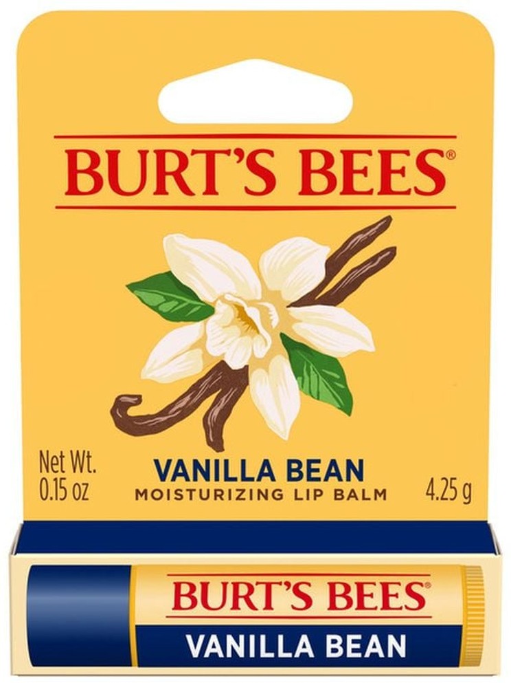 100% Natural Origin Moisturizing Lip Balm, Vanilla Bean, In Blister Box