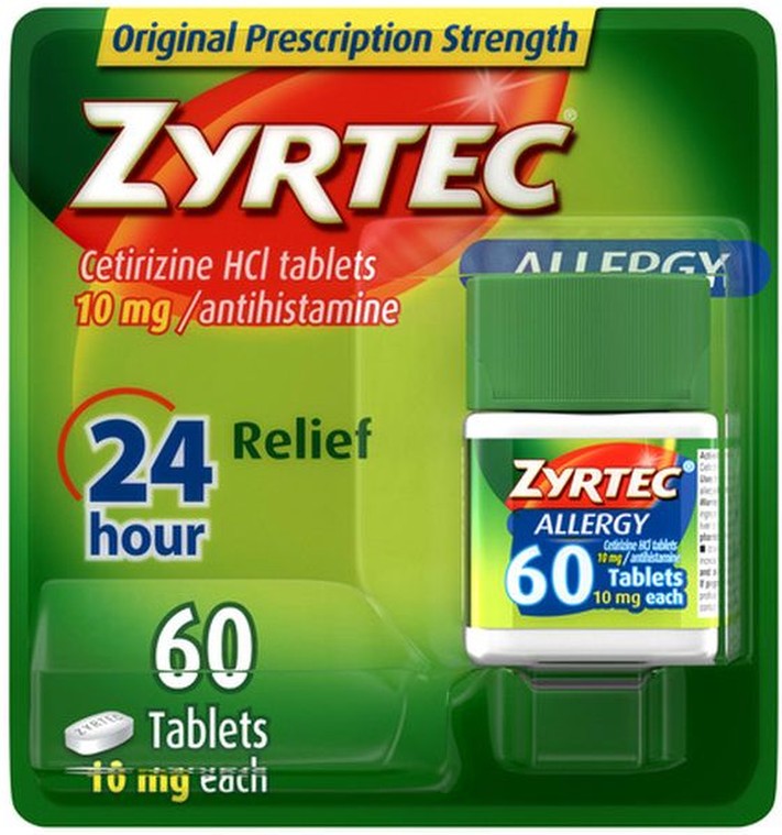 24 Hour Allergy Relief Tablets With 10 Mg Cetirizine Hcl