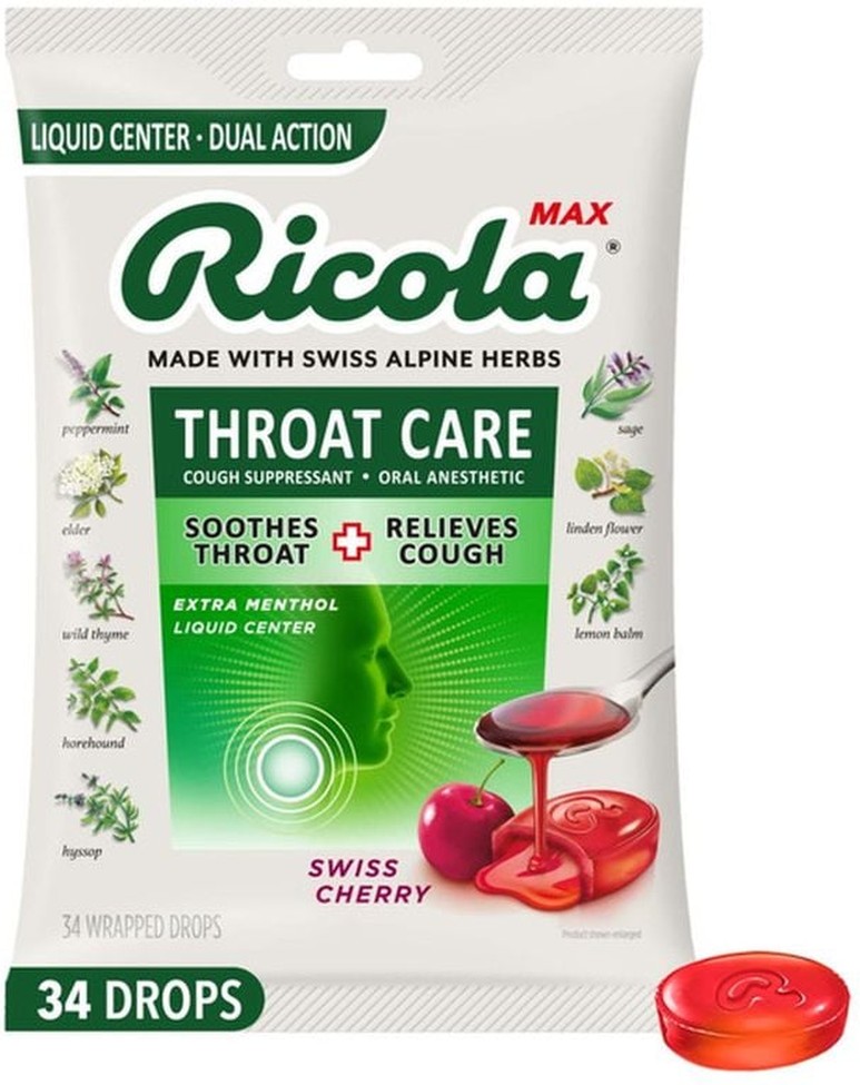 Cough Drops, Throat Care, Swiss Cherry