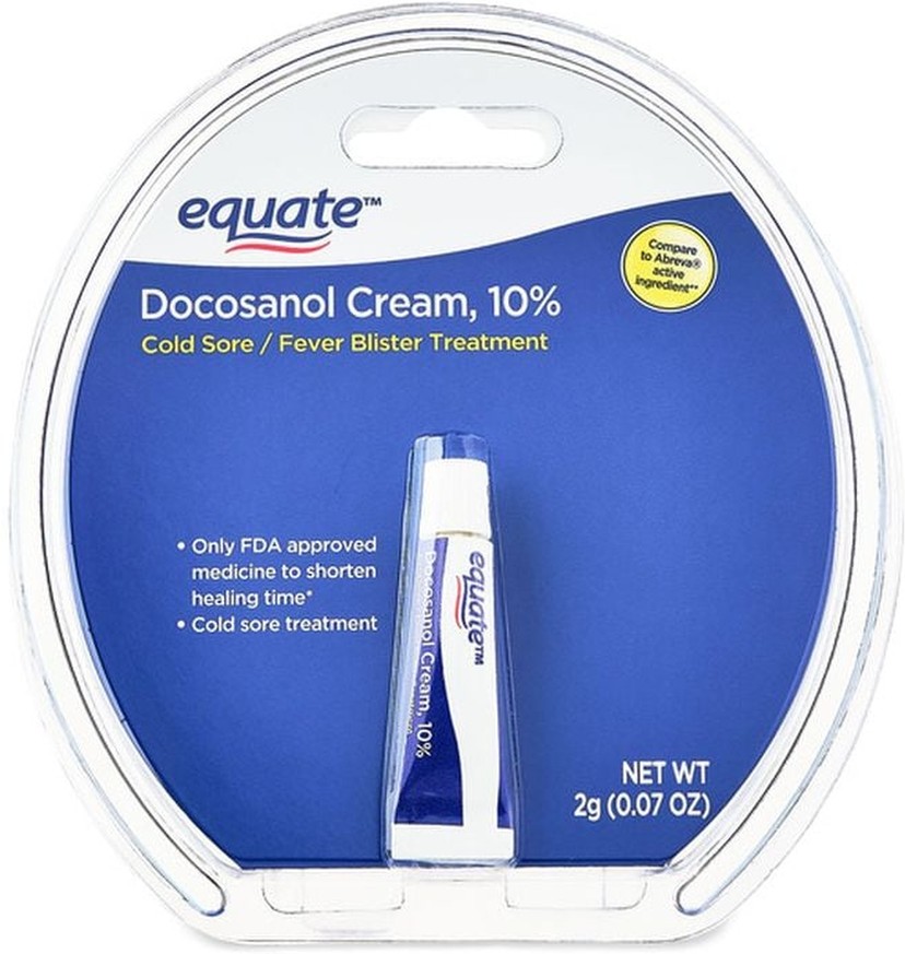 Docosanol Cream, 10%, Cold Sore, Fever Blister Treatment