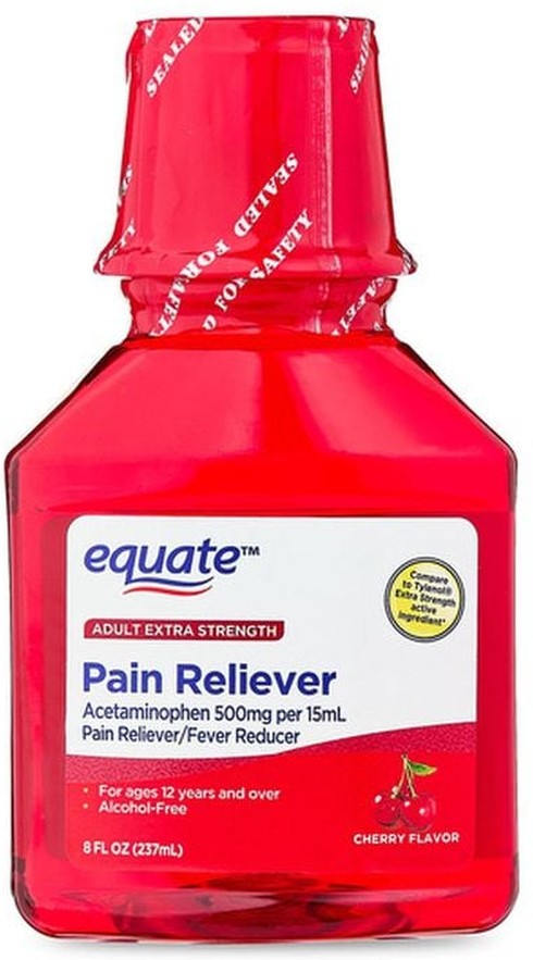 Adult Cherry Flavor Extra Strength acetaminophen Rapid Burst Liquid