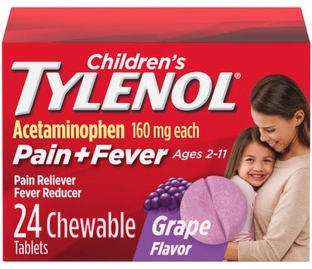 Chewables With 160 Mg acetaminophen, Grape