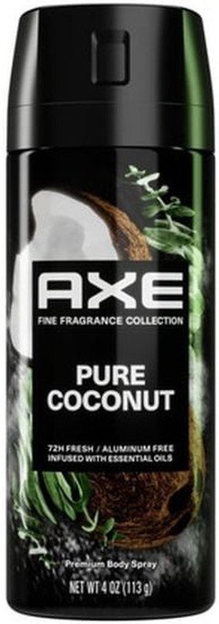 Fine Fragrance Collection Premium Deodorant Body Spray for Men Pure Coconut