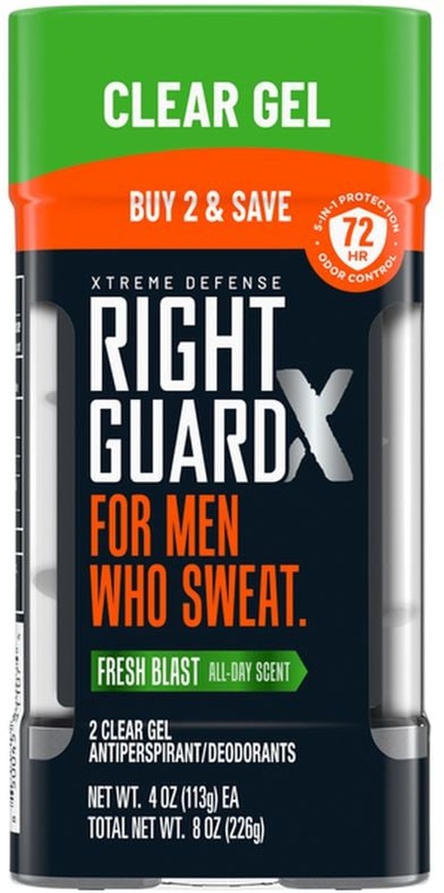 Xtreme Defense Fresh Blast Antiperspirant Clear Gel 2 pack