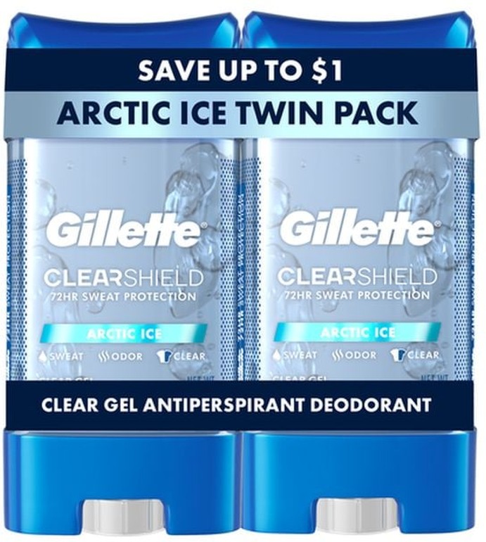 Antiperspirant and Deodorant for Men, Clear Gel, Arctic Ice