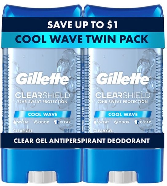 3X Clear Gel Cool Wave Antiperspirant and Deodorant