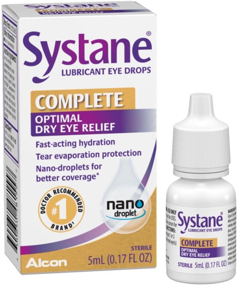 Complete Optimal Dry Eye Relief Sterile Lubricant Drops