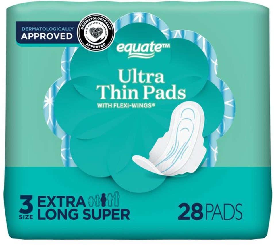 Extra Long, Super Size 3, With Flexi-Wings Ultra Thin Pads