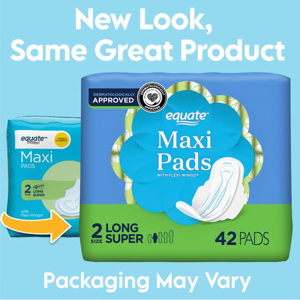 Long Super Maxi Pads with Flexi-Wings