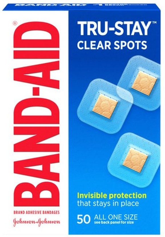 Tru-Stay Clear Spots Square Bandages, One Size