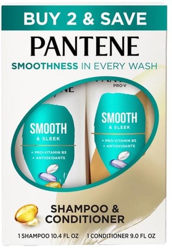Smooth & Sleek Dual Pack, Shampoo & Conditioner