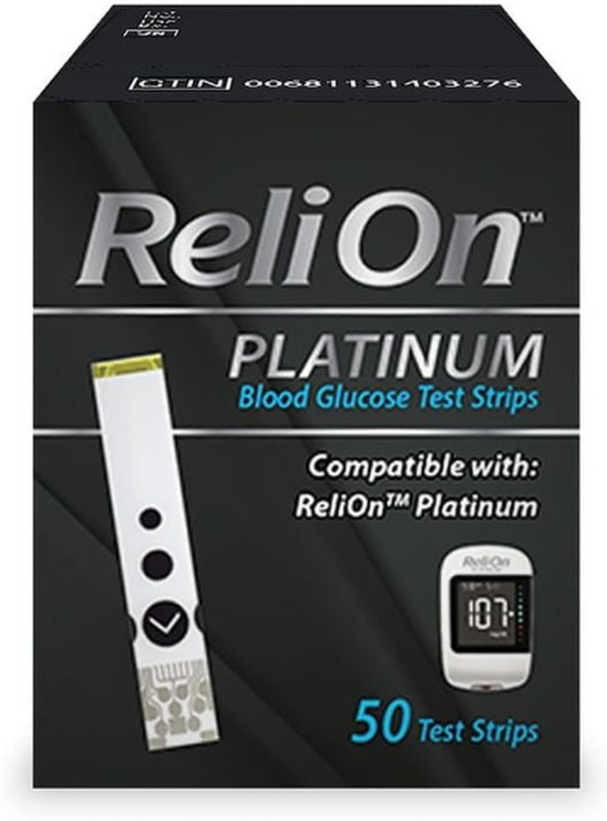 Platinum Blood Glucose Test Strips