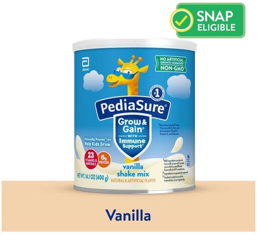 Grow & Gain Shake Mix Vanilla Powder Can