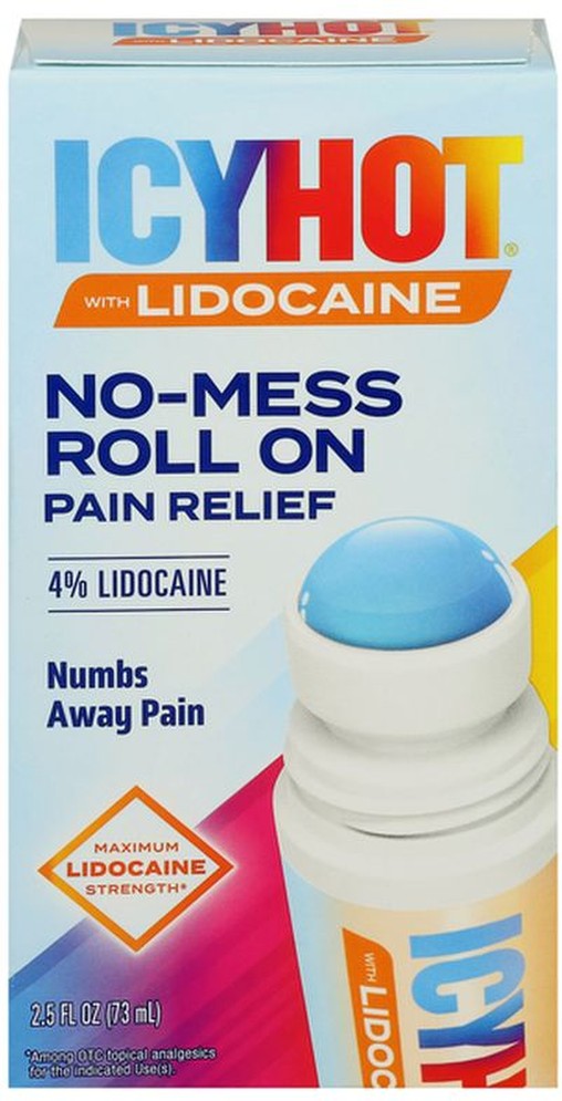 Pain Relief, No Mess, Lidocaine, Maximum Strength, Roll-On