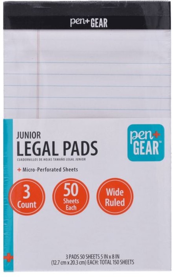 50 Sheet White Color Paper Legal Pads