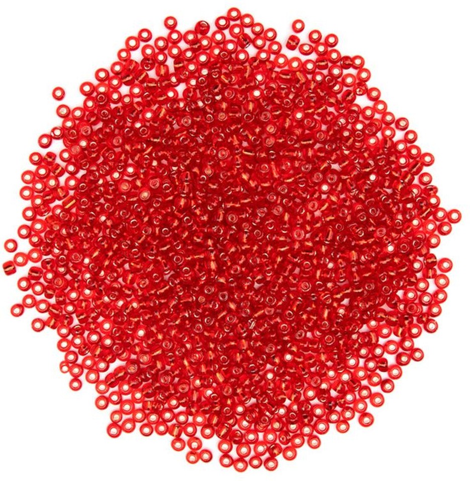 Glass E-Beads - Red