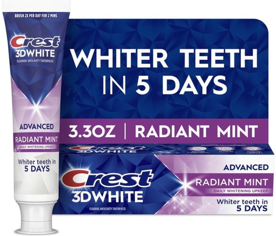 3D White Advanced Toothpaste, Radiant Mint