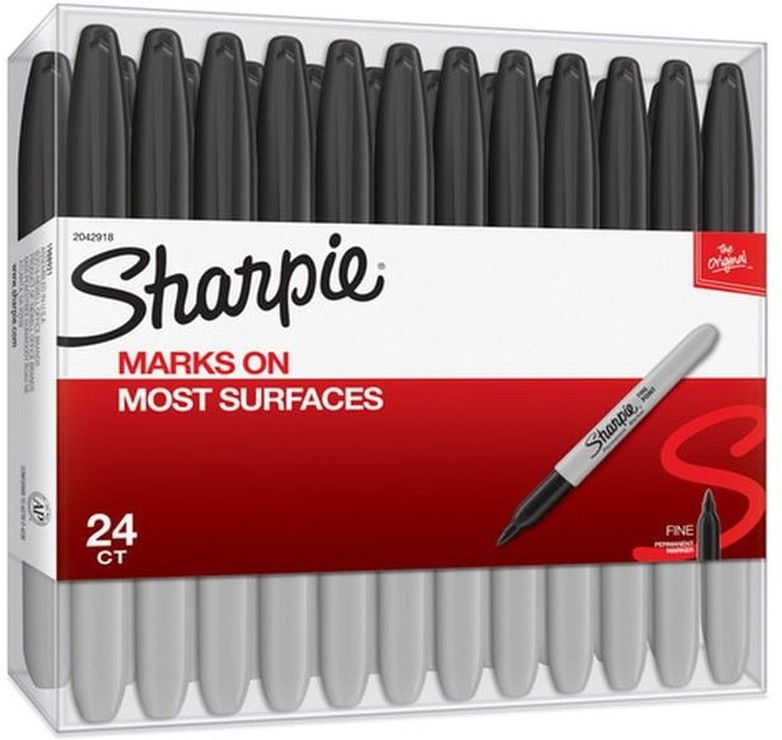 Black Fine Point Permanent Markers
